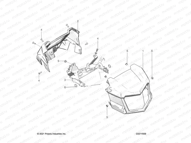 BODY | BODY, HEADLIGHT POD - A23SLZ95AK (C0211559)