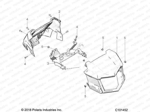 BODY | BODY, HEADLIGHT POD -  A23SXA85A6/A1/EA9/AG/AM (C101452)