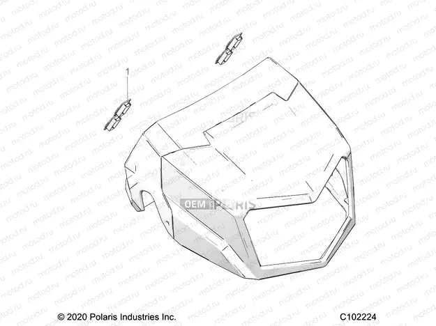 BODY | BODY, HEADLIGHT POD, PLUGS - A23SEA57F1/T57C1/C2/F1 (C102224)