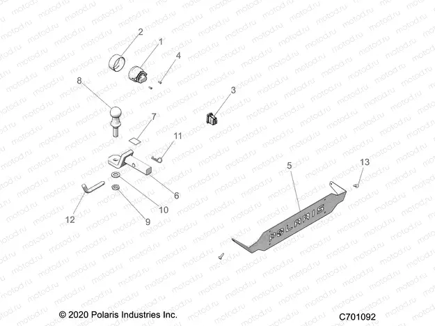 BODY | BODY, HITCH, LICENSE PLATE, ZUG - Z21NAS99FG (C701092)
