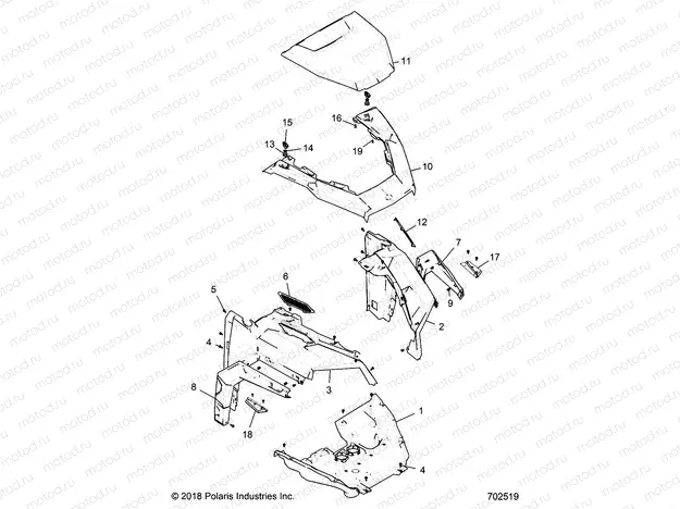 BODY | BODY, HOOD AN FRONT FENDERS - G20GAE99F2/EFS/BFM/BCM/SFS/SC2 (702519)