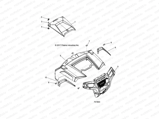 BODY | BODY, HOOD and FRONT BODY WORK - Z18VHA57B2 (701893)