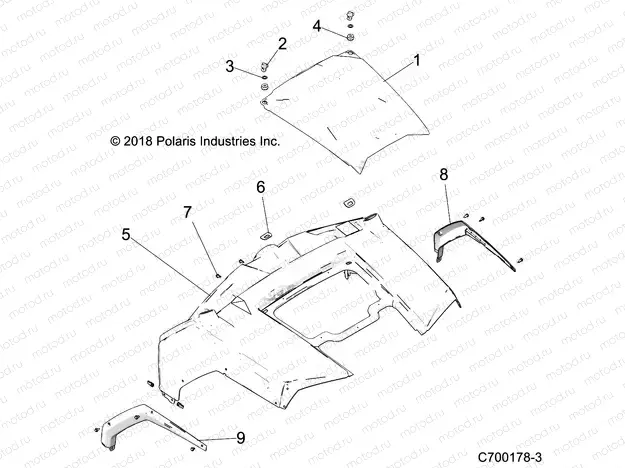 BODY | BODY, HOOD and FRONT BODY WORK - Z20CHA57A2/E57AM (C700178-3)
