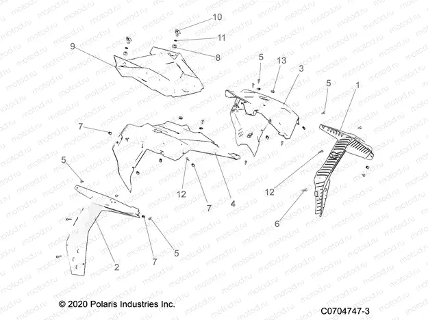 BODY | BODY, HOOD AND FRONT BODY WORK - Z21A5A87B2/P87B5/K87B4/SA87B2 (C0704747-3)