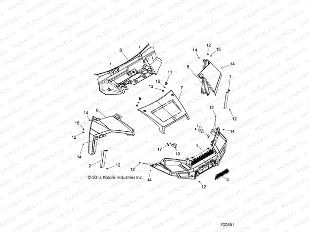 BODY | BODY, HOOD AND FRONT FACSIA - R17RTAD1A1/ED1N1 (700351)