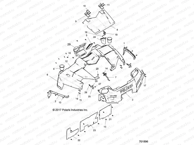 BODY | BODY, HOOD and FRONT FASCIA - R18RDA57A1/B1 (701896)