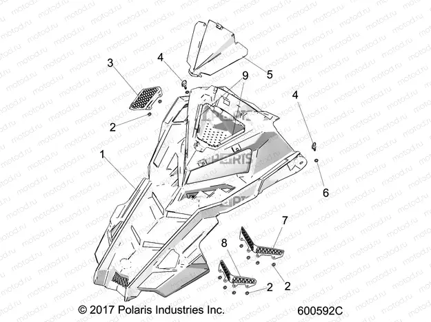 BODY | BODY, HOOD ASM. - S21EGT8R ALL OPTIONS (600592C)