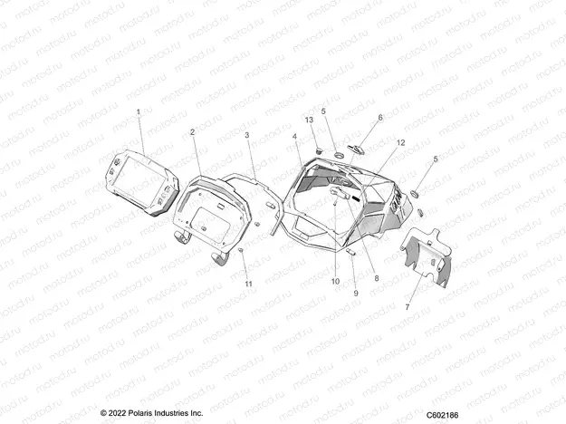 BODY | BODY, HOOD CAP ASM. 7 DISPLAY - S22TKP8RS (C602186)