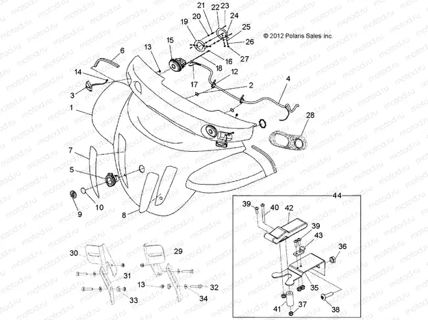 BODY | BODY, HOOD COMPLETE - L13G2/4/6 ALL OPTIONS (49GEMBODY13HOOD)