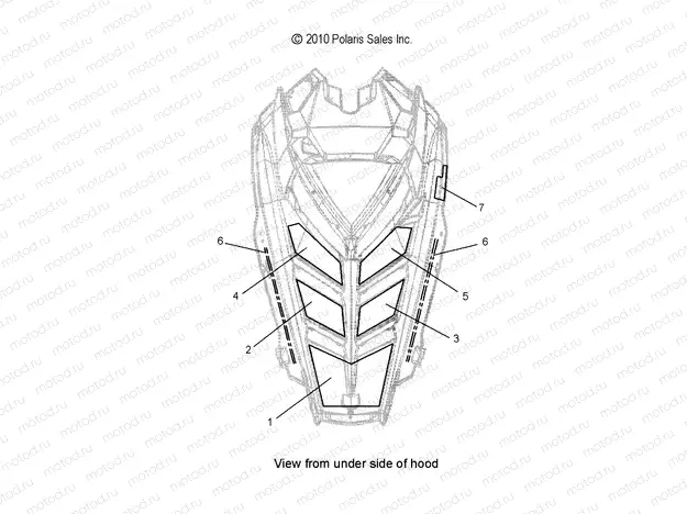 BODY | BODY, HOOD FOAM/FIBER - S20CBA6GSL (49SNOWHOODSCFL11RUSH)
