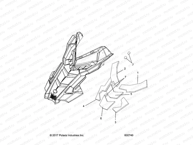 BODY | BODY, HOOD FOAM/FIBER - S20MDX6JSA/6JEA (600749)