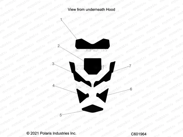 BODY | BODY, HOOD FOAM/SEAL - S23TFK8RS (C601964)