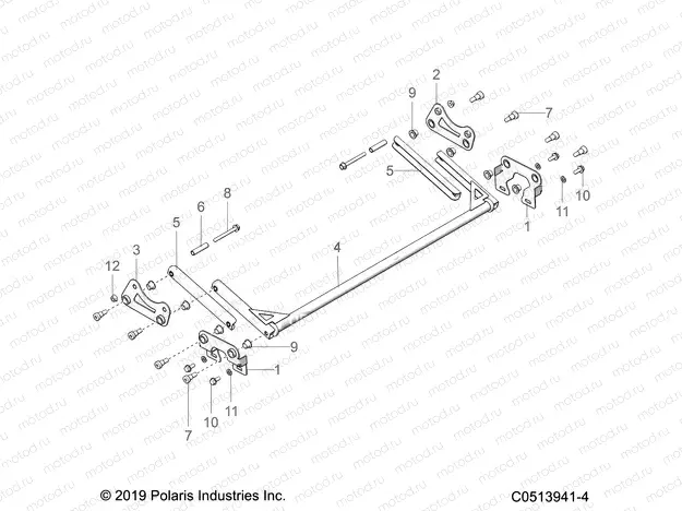 BODY | BODY, HOOD HINGE ASM. - T20AARGB ALL OPTIONS (C0513941-4)