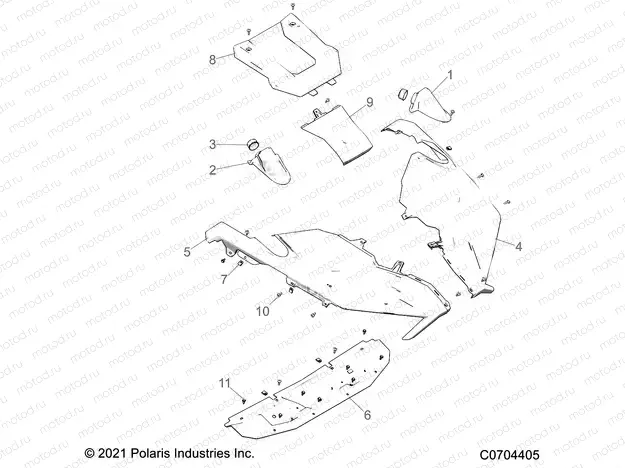 BODY | BODY, HOOD - Z21R4F92AH/BH (C0704405)