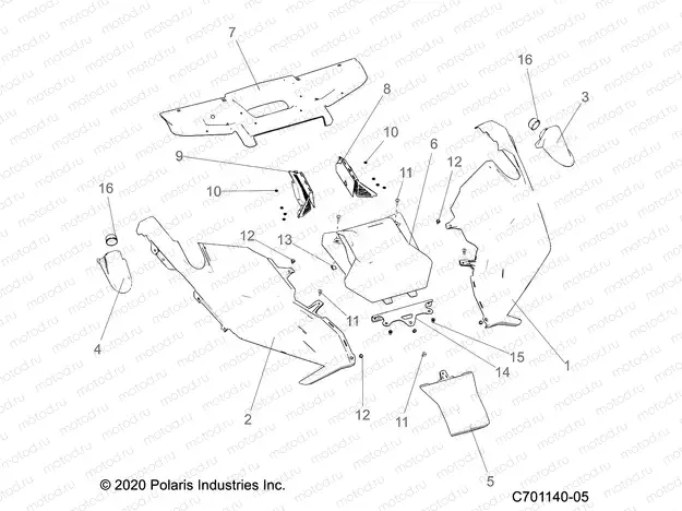 BODY | BODY, HOOD - Z22RME2KAG/BG/K2KAN/BN (C701140-05)