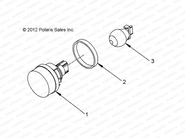 BODY | BODY, LAMP, TURN, DUAL BEAM - e2/e4/e6/eS/eL/eLXD (49GEMBODY11LAMP)
