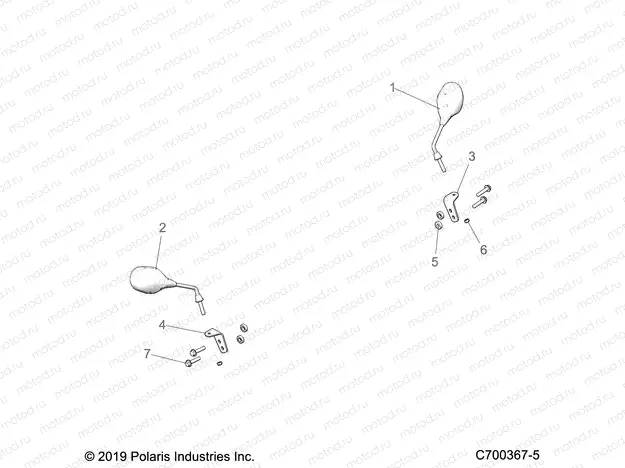 BODY | BODY, MIRRORS - Z20NAE99FC/S99FC (C700367-5)