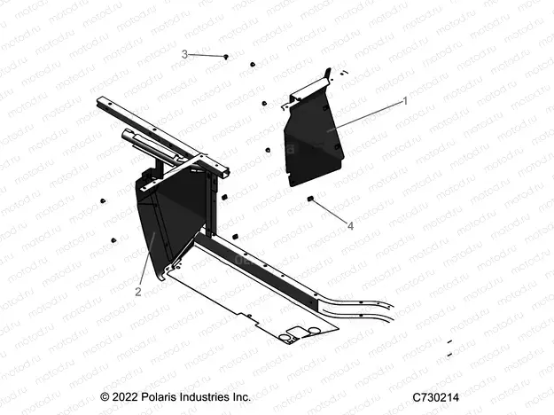 BODY | BODY, MUD COVERS, REAR - R22MAS57CK (C730214)