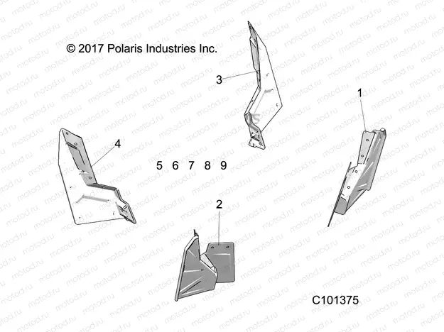 BODY | BODY, MUD GUARD - A18DAE57N5 (C101375)