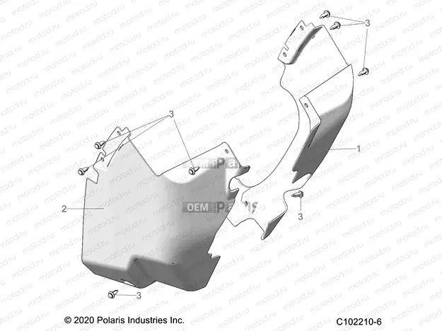 BODY | BODY, MUD GUARDS - A20SXM95AL/CAL (C102210-6)