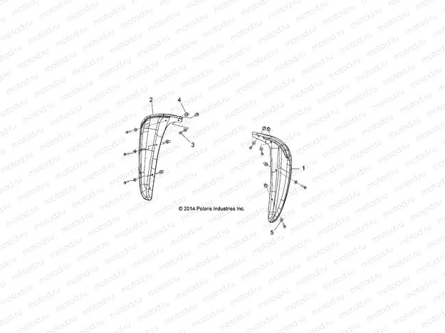 BODY | BODY, MUD GUARDS and FLAPS, EURO - L15G2/4/6 ALL OPTIONS (49GEMBODY15MUDEU)
