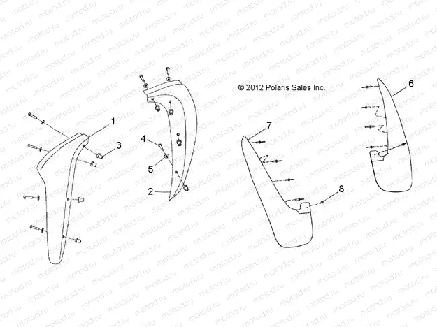 BODY | BODY, MUD GUARDS and FLAPS, US MODELS - L15G2/4/6 ALL OPTIONS (49GEMBODY13MUD)
