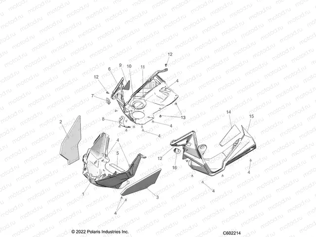 BODY | BODY, NOSEPAN ASM./FENDERS - S23TDV8MS/8ME (C602214)