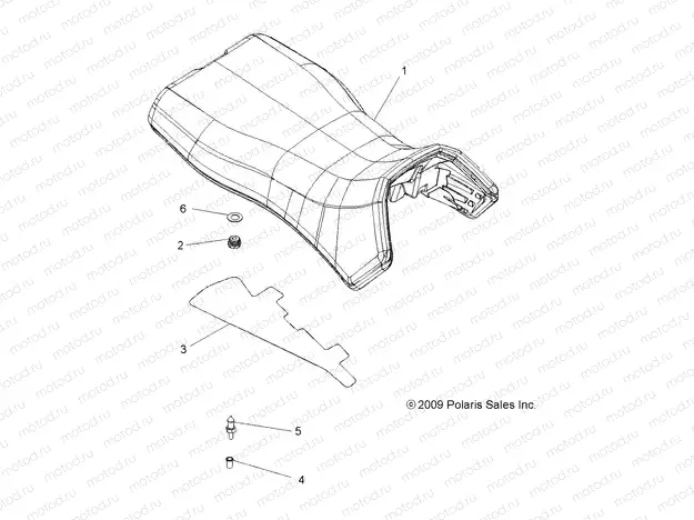 BODY | BODY, OPERATOR SEAT - A13DH50AX/AZ (49ATVSEAT10SP500TRG)