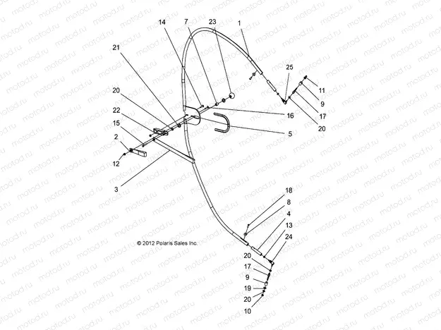 BODY | BODY, OPTIONS, FRAME LEFT/RIGHT 2 PASSENGER - e2/eS/eL/eLXD (49GEMOPTIONS11FRAMELFT)