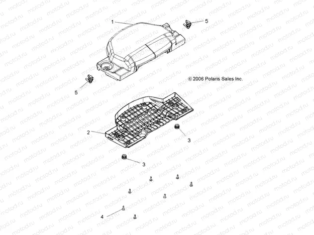 BODY | BODY, PASSENGER SEAT BOTTOM - A10TN55AL/AX (49ATVSEATBOTTOMX2500EFI)