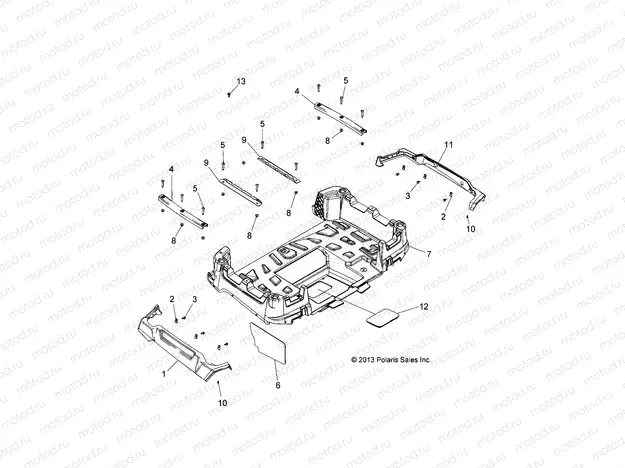 BODY | BODY, REAR BOX - A15SUH57AH (49ATVBOXRR14570UTE)