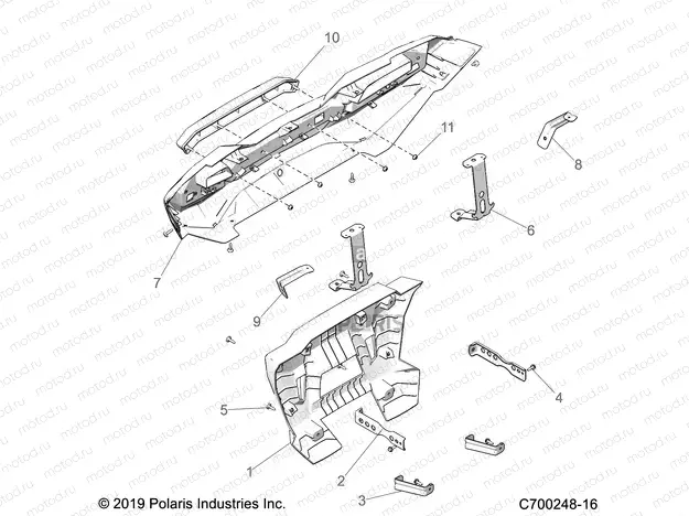 BODY | BODY, REAR BUMPER - Z22NAS99CZ (C700248-6)