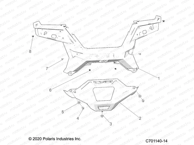 BODY | BODY, REAR BUMPER - Z22RME2KAG/BG/K2KAN/BN (C701140-14)
