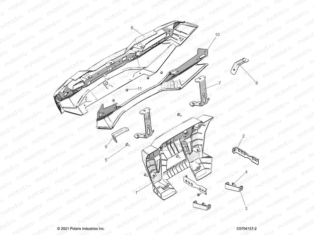 BODY | BODY, REAR BUMPER - Z23N4K99A/99B (C700730-1)