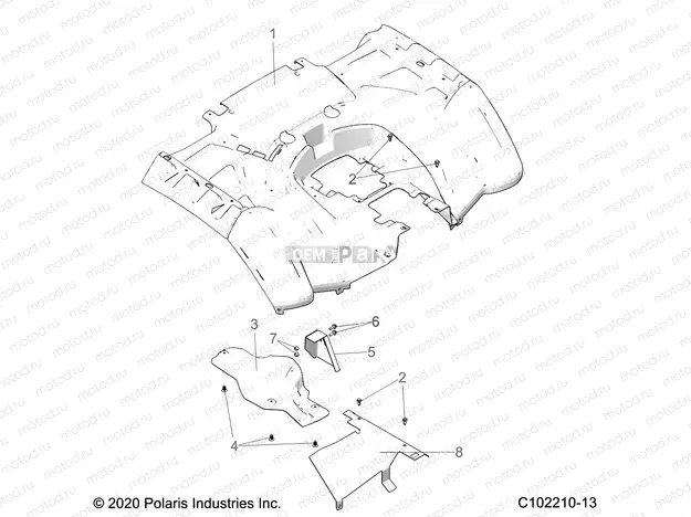 BODY | BODY, REAR CAB - A20SXN85A8/CA8 (C102210-13)
