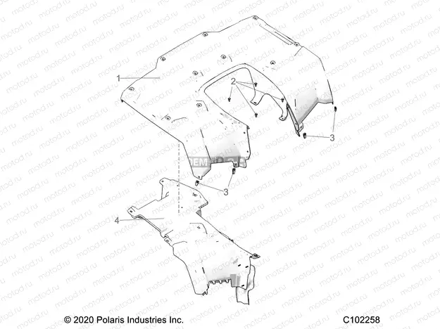 BODY | BODY, REAR CAB - A23SDE57P4 (C102258)