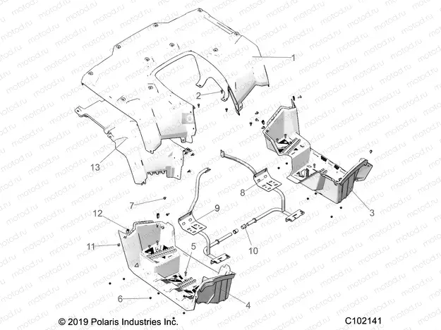 BODY | BODY, REAR CAB and FOOTWELLS - A20SDA57A5/L4/E57A4/B4/LE (C102141)