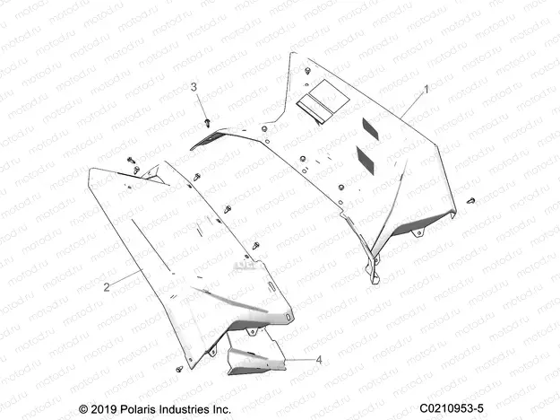 BODY | BODY, REAR CAB AND HEAT SHIELDS - A20SGE95AK (C0210953-5)