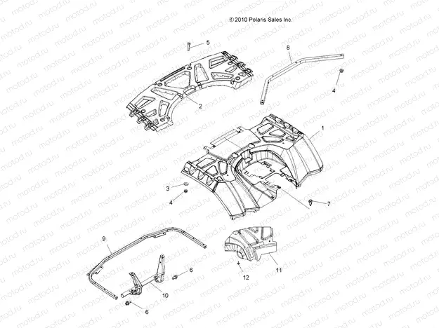 BODY | BODY, REAR CAB and REAR RACK - A13ZN5EFF (49ATVCABRR11SP550)