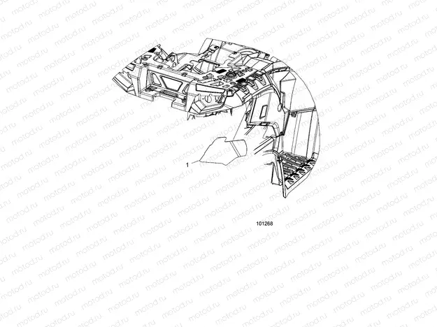 BODY | BODY, REAR CAB FOIL - A16SYS95CK (101268)