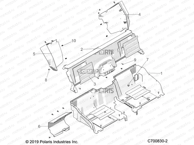 BODY | BODY, REAR, CLOSEOFF AND FENDER FLARES - G23GMP99A/99B (C700830-2)