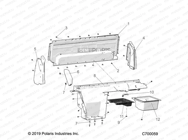 BODY | BODY, REAR CLOSEOFF, AND FENDERS - R19RRE99F1/FC/SC1/SCC/SFC/F1/SJ1/PCC/PFC (C700059)