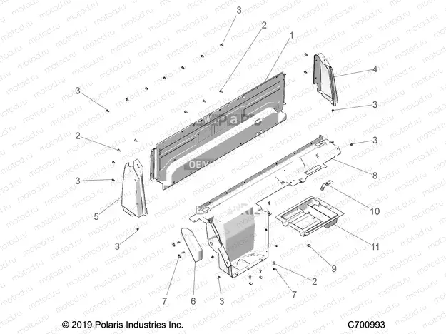 BODY | BODY, REAR CLOSEOFF, AND FENDERS - R20RRE99J1 (C700993)