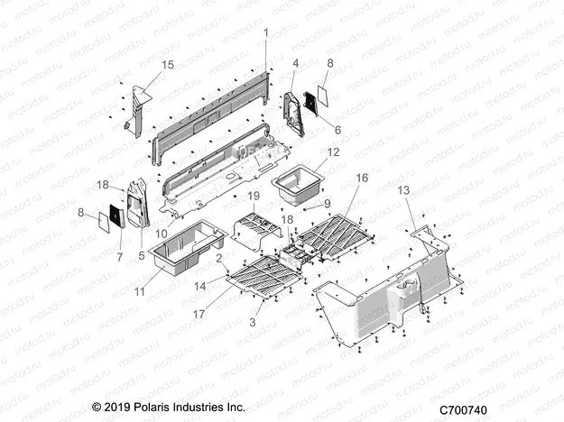 BODY | BODY, REAR CLOSEOFF, AND FENDERS - R20T6A99A1/E99A9/AM (C700740)