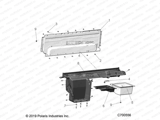 BODY | BODY, REAR CLOSEOFF - R22RRY99A9/AC/AM/AS/B9/BC/BM/BS/1A9/AC/AM/AS/B9/BC/BM/BS (C700556)