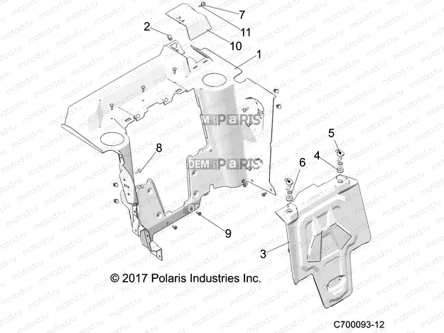 BODY | BODY, REAR CLOSEOFF - Z20S1E99NG (C700093-12)