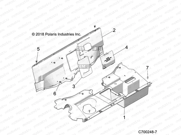 BODY | BODY, REAR CLOSEOFF - Z22NAS99CZ (C700248-7)