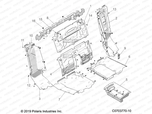 BODY | BODY, REAR CLOSEOFF - Z23GAC92A/92B (C0703770-10)