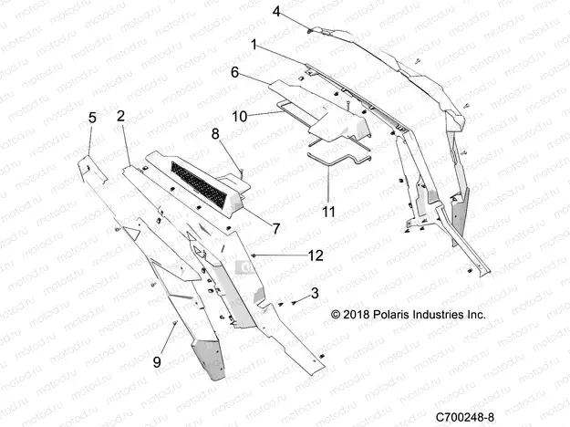 BODY | BODY, REAR FENDERS AND BEZELS- Z22NAS99CZ (C700248-8)