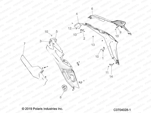 BODY | BODY, REAR FENDERS - Z21R4D92AM/BM/AC (C0704028-1)